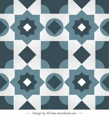 tile pattern template flat symmetrical repeating geometric shapes