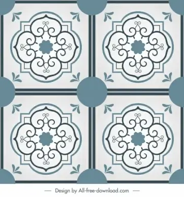 tile pattern templates classic elegant symmetric decor
