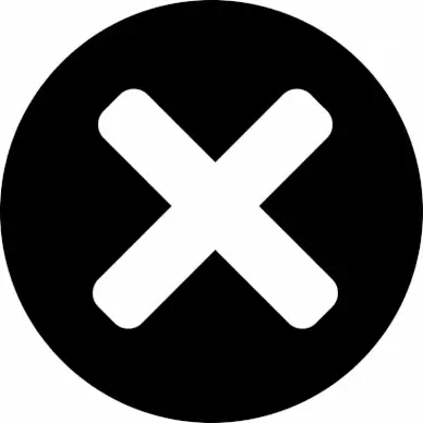 times circle interface sign template flat contrast black white cross shape sketch