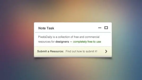 Tiny Note PSD