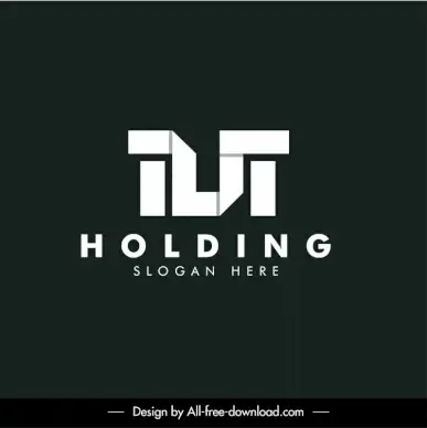 tlt holding logotype contrast geometric stylized texts decorr