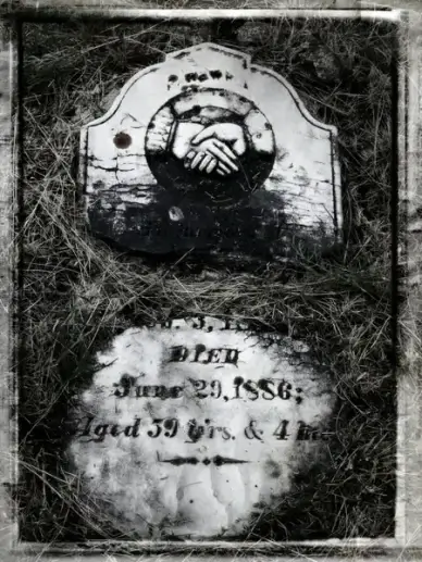 tombstone cemetery black and white