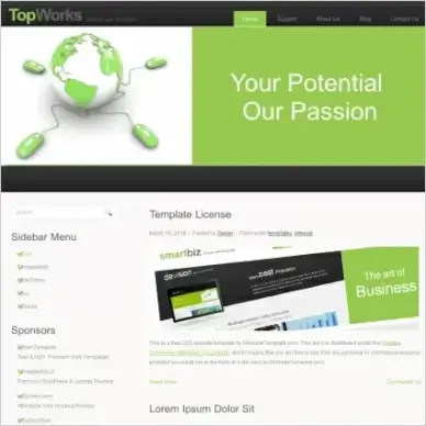 Top Works Template