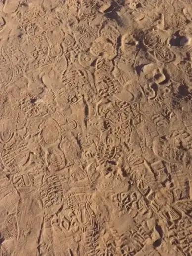 trace traces sand