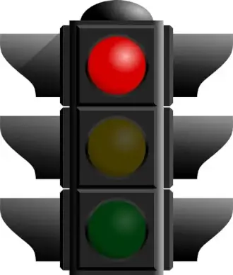 Traffic Light: Red clip art