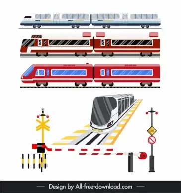 traffic railway design elements train traffic board sketch