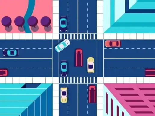 traffic sketch drawing contemporary design car street icons