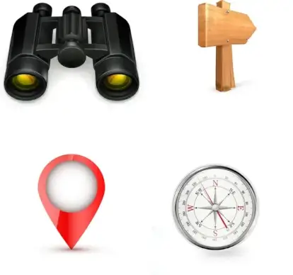 travel icons set