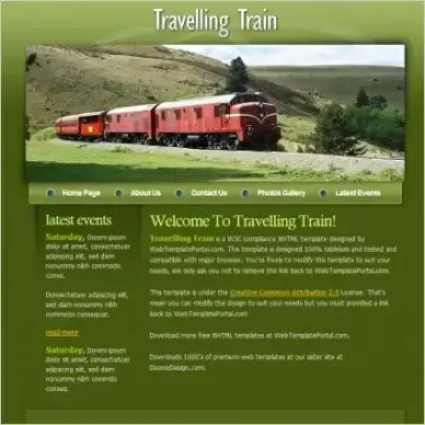 Travelling Train Template