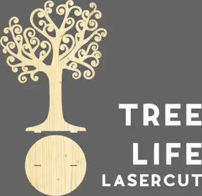 tree life trees lasercut albero della vita wood