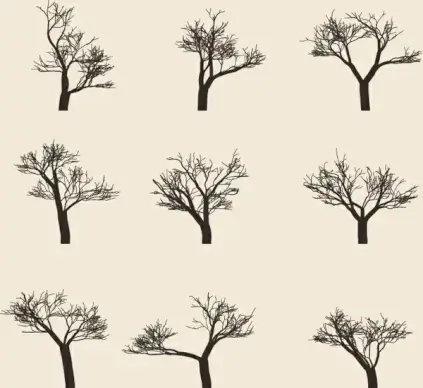 tree silhouette collection
