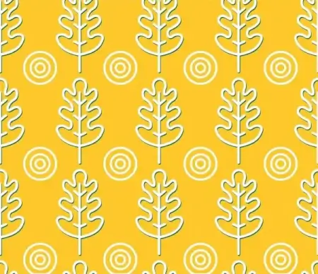 trees pattern outline flat repeating style