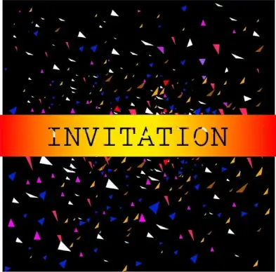 triangle abstract background for invitation card