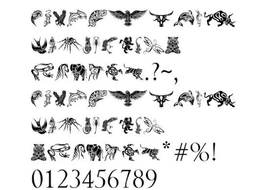 Tribal Animals Tattoo Designs