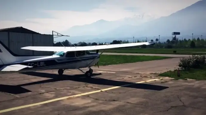 trip on propeller airplane