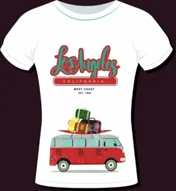 tshirt template travel theme decor classical design