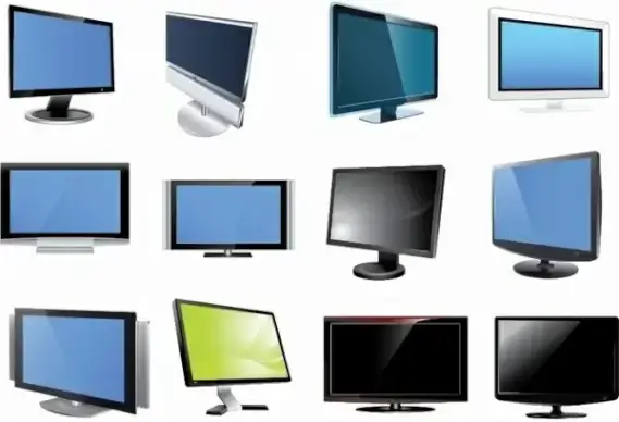 TV and Monitor Vector Set