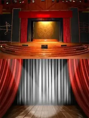 two beautiful stage for highdefinition picture