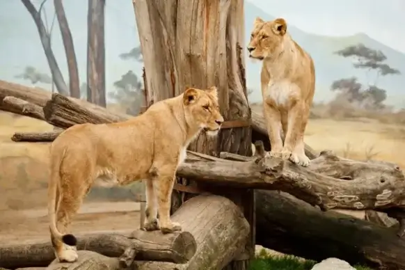 two lions