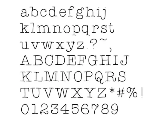 Typewriter Hand