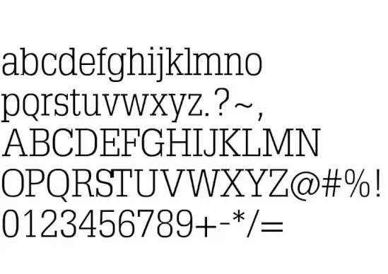 Typo Slab Serif