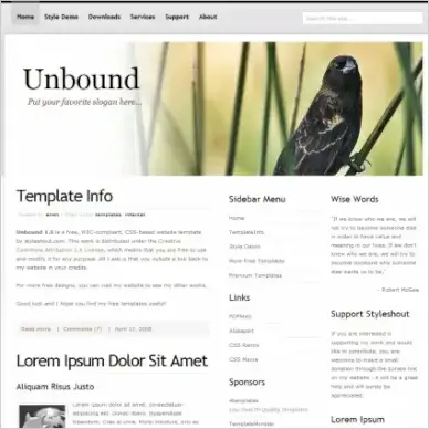 Unbound 1.0 Template