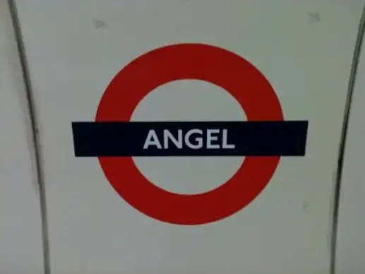 underground station sign at angel
