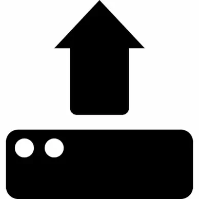 upload sign icon dark black silhouette arrow up sketch