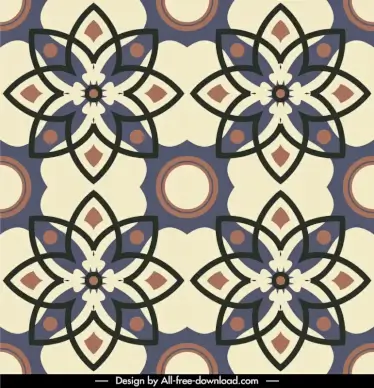 urban decore matt ceramic pattern elegant oriental symmetric repeating floral design