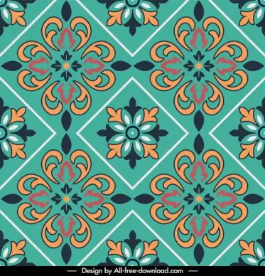 urban decore matt ceramic pattern flat classical repeating geometric floral decor