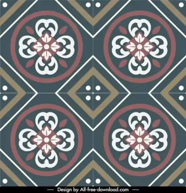 urban decore matt ceramic pattern template symmetric geometrical botanical design