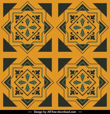 urban decore matt ceramic pattern template symmetric repeating geometric decor