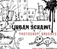Urban Scrawl Photoshop Brushes
