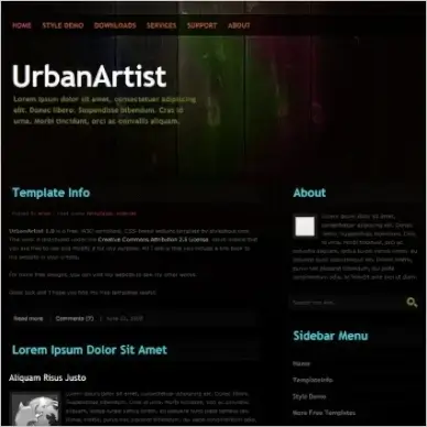 UrbanArtist 1.0 Template