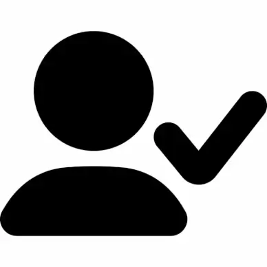 user check sign icon flat silhouette geometric sketch