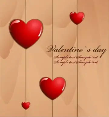 Valentine’s Day Love Card Vector