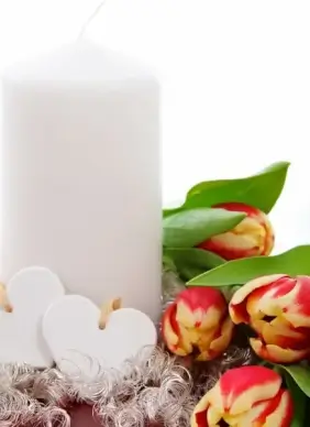 valentine candle decoration
