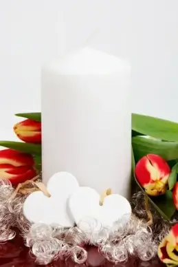 valentine candle decoration