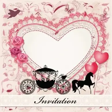 valentine day romantic coach vector