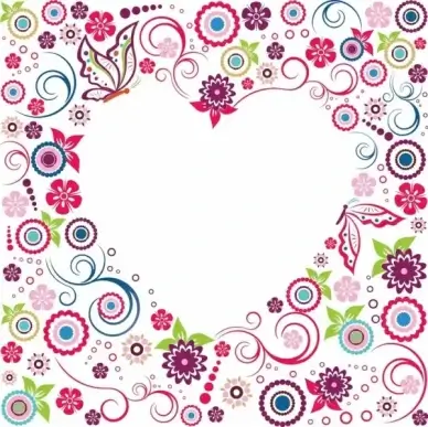 Valentine Flowers Frame