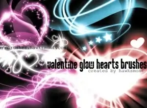 Valentine Glow Hearts