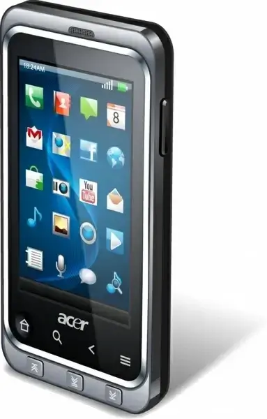 smartphone advertising shiny 3d realistic design