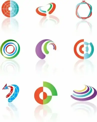 Various shapes and graphic design elements