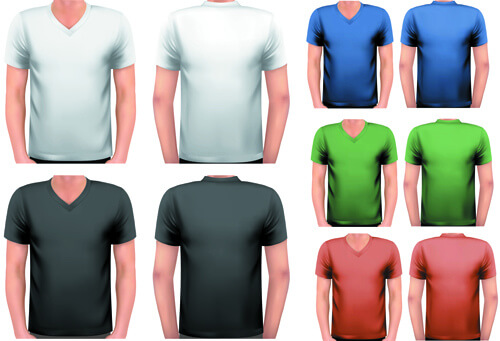various t shirt for man vector