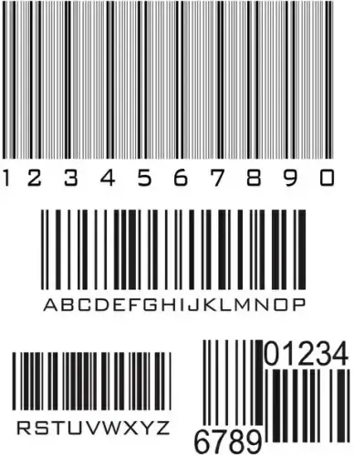 various types of barcodes vector set