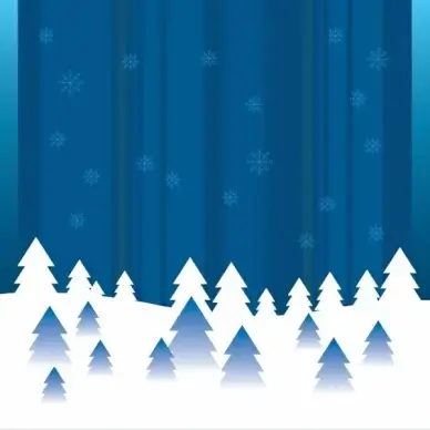 Vector Abstract Winter Background