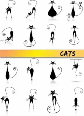 vector cartoon cat