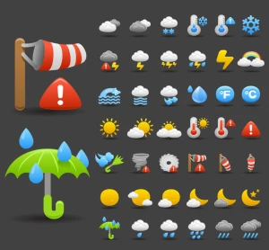 vector cartoon weather icon