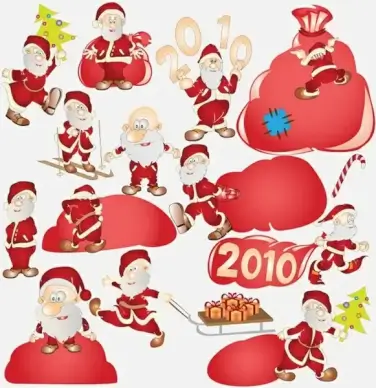 vector cute santa claus