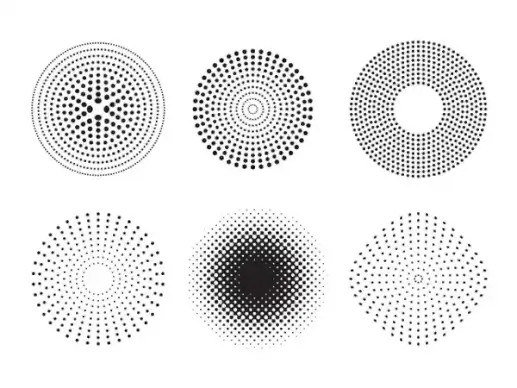 
								Vector Dots and Halftone Pattern							